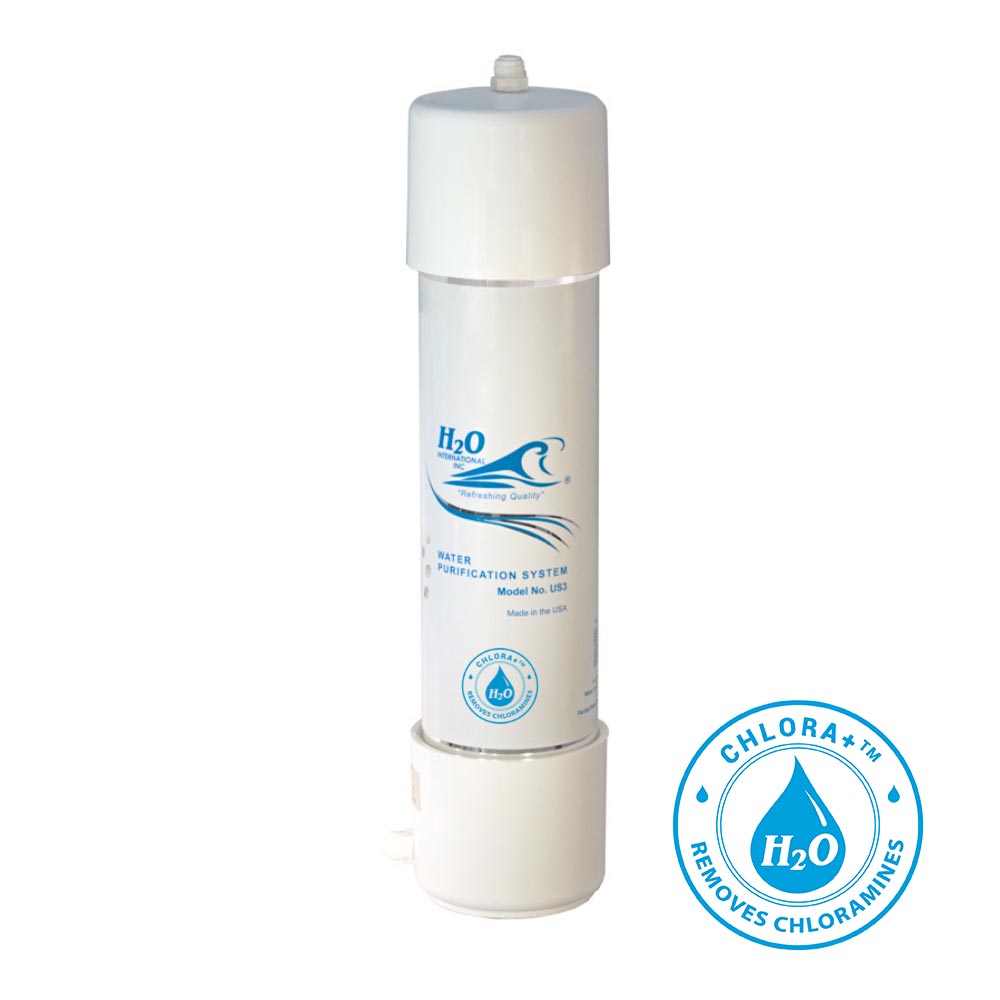 Replacement Cartridge for H2O International® Chlora+™ Undersink Water Filter (H2OCL+US3-F & H2OCL+US3-IL)