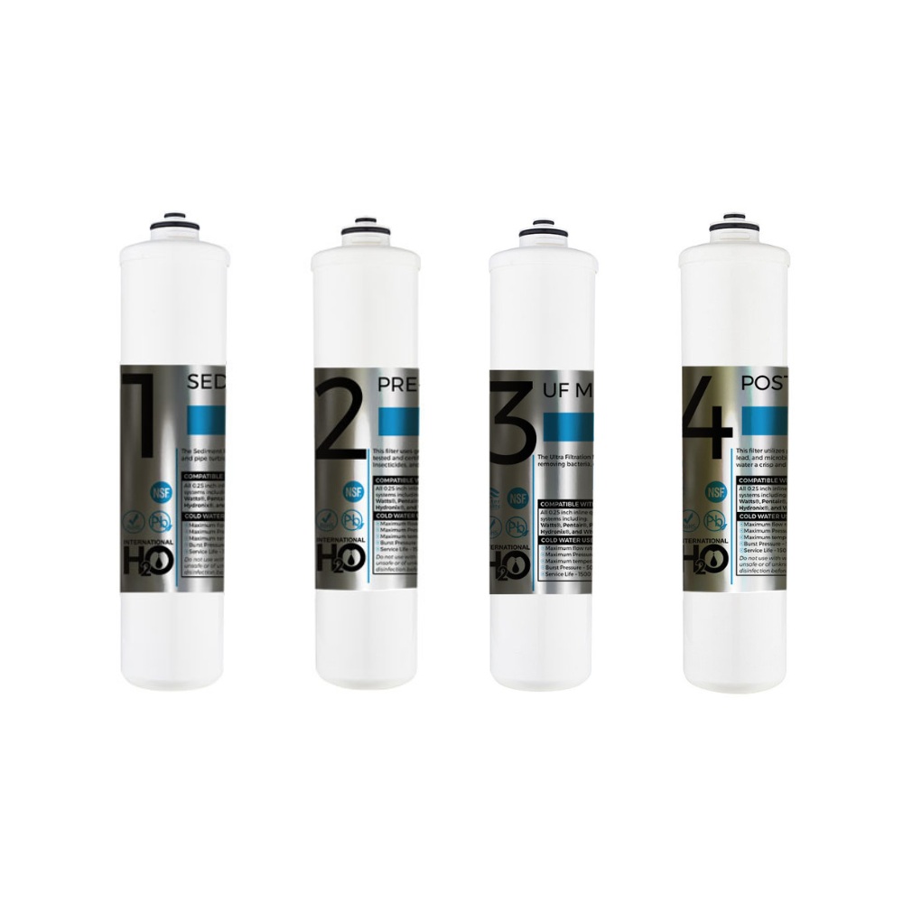Countertop Hot and Cold Water Dispenser with 4-stage Ultrafiltration System.