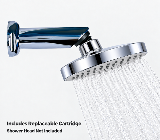 Chrome Plated Shower Arm with Replaceable Filter - For Use with your Favorite Shower Head