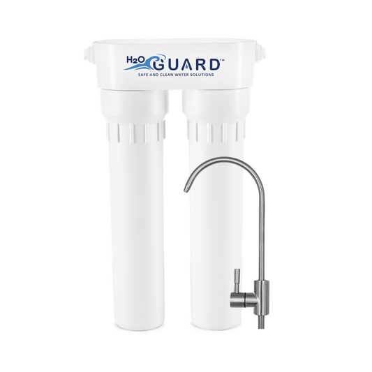Two Stage Undersink Water Filter – Carbon Block Pre-Filter Plus Two Filtration Level Options
