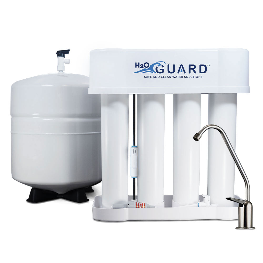 4 Stage Reverse Osmosis System with Easy to Replace Twist-off Cartridges