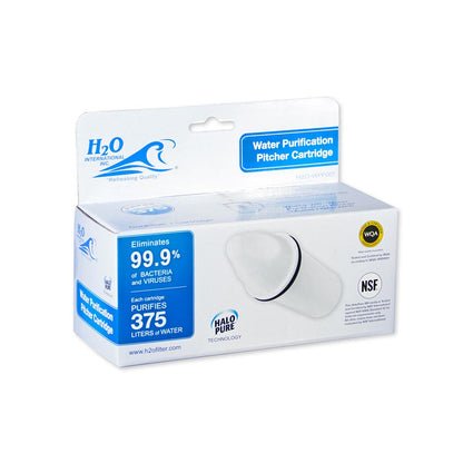 Replacement Cartridge for H2O International® Filter for the WPP Water Pitcher